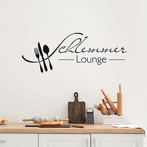 Наклейка на стіну GRAZDesign Kitchen Schlemmer Lounge Самоклеюча 105 x 40 см 070 Чорний - Фото 1