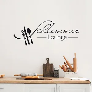 Наклейка на стіну GRAZDesign Kitchen Schlemmer Lounge Самоклеюча 105 x 40 см 070 Чорний - Фото 1