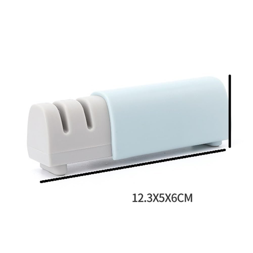 Точилка для ножей ручная многофункциональная двухступенчатая мини, фото №6