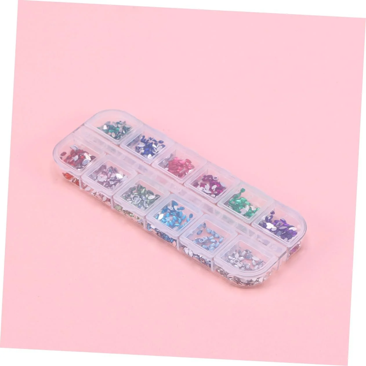 Стразы для ногтей Healvian, 1 коробка, 12 шт., блестящий кристалл для маникюра, смола, фото №7
