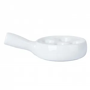 Форма для равликів GALPADA керамічна 6 лунок біла з ручками - Фото 1