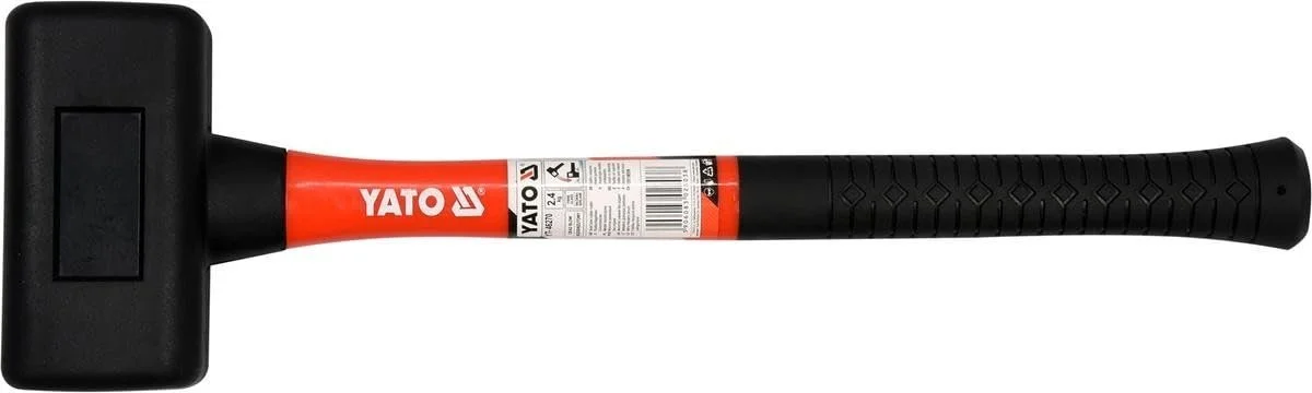 Резиновый молоток Yato YT 495 мм фибергласовая рукоятка, фото №1