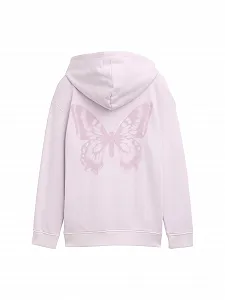 Худи oversize для девочек TOM TAILOR с принтом на спине synthetic.ua - Фото 1