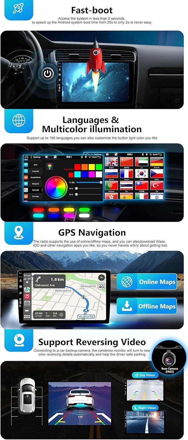 Штатна автомагнітола SXAUTO для Kia K3 Rio 2011-2015 / 9" / Сенсорна / 2/32Гб / Android 14 / Apple CarPlay / Android Auto / Bluetooth / WI-FI / GPS / USB, фото №5