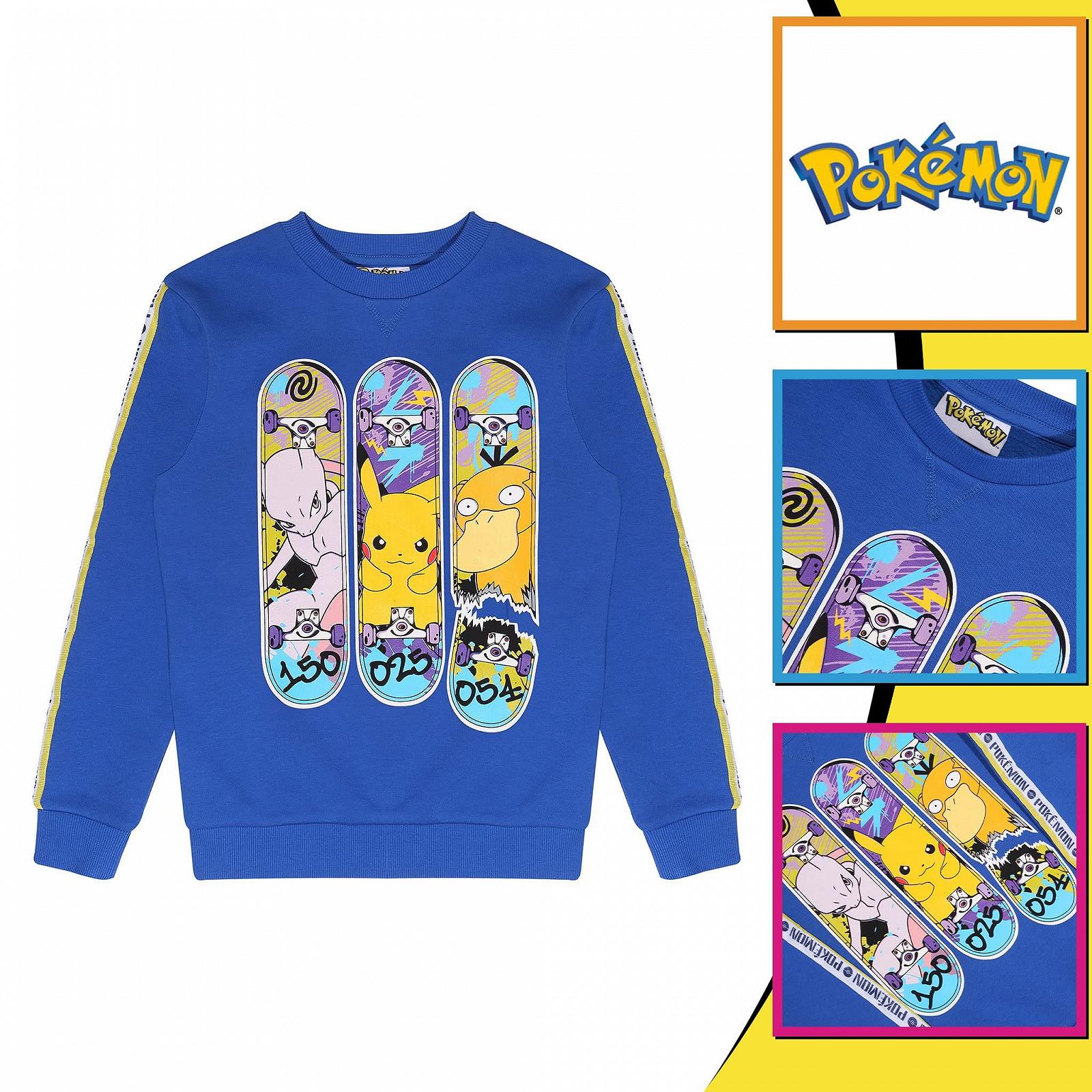 Свитшот Popgear Pokemon Triple Skater для мальчиков, синий, фото №3