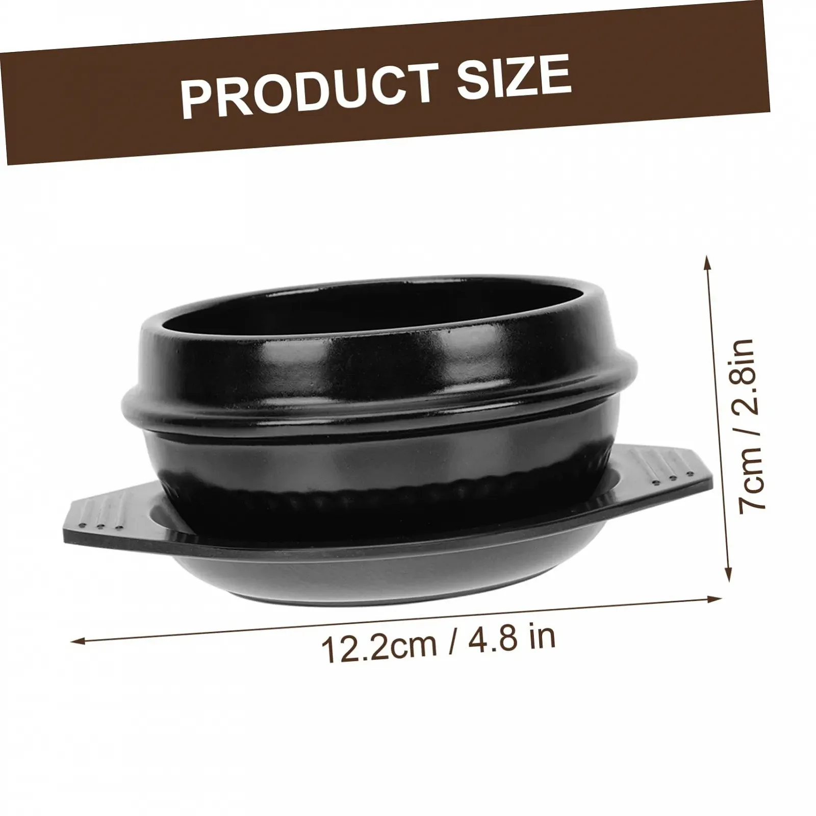 Каструля для запікання керамічна для бібімбапу рівномірний розподіл тепла, фото №2