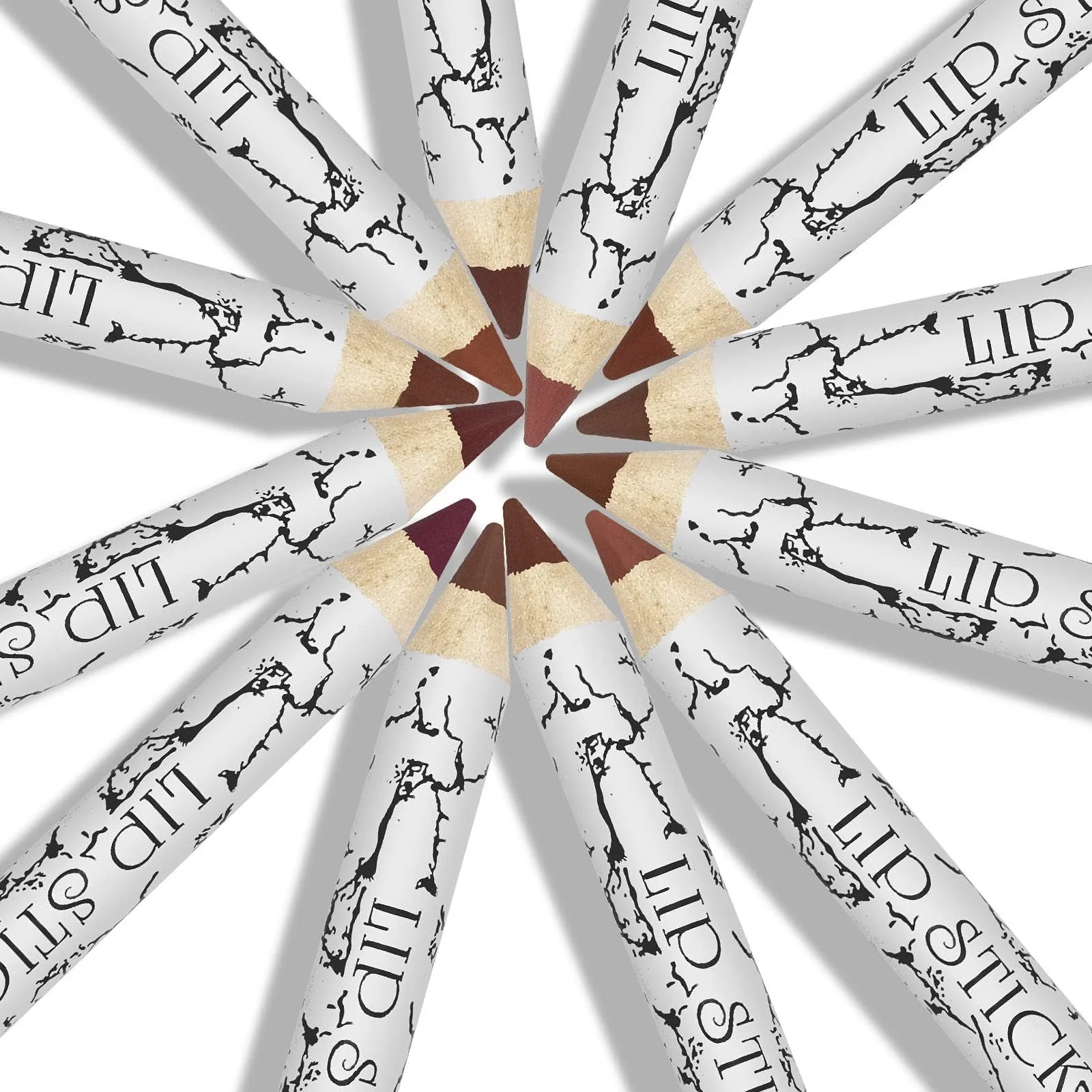 Набір олівців для губ PAOMIAN Матові Водостійкі з поворотним механізмом, фото №4