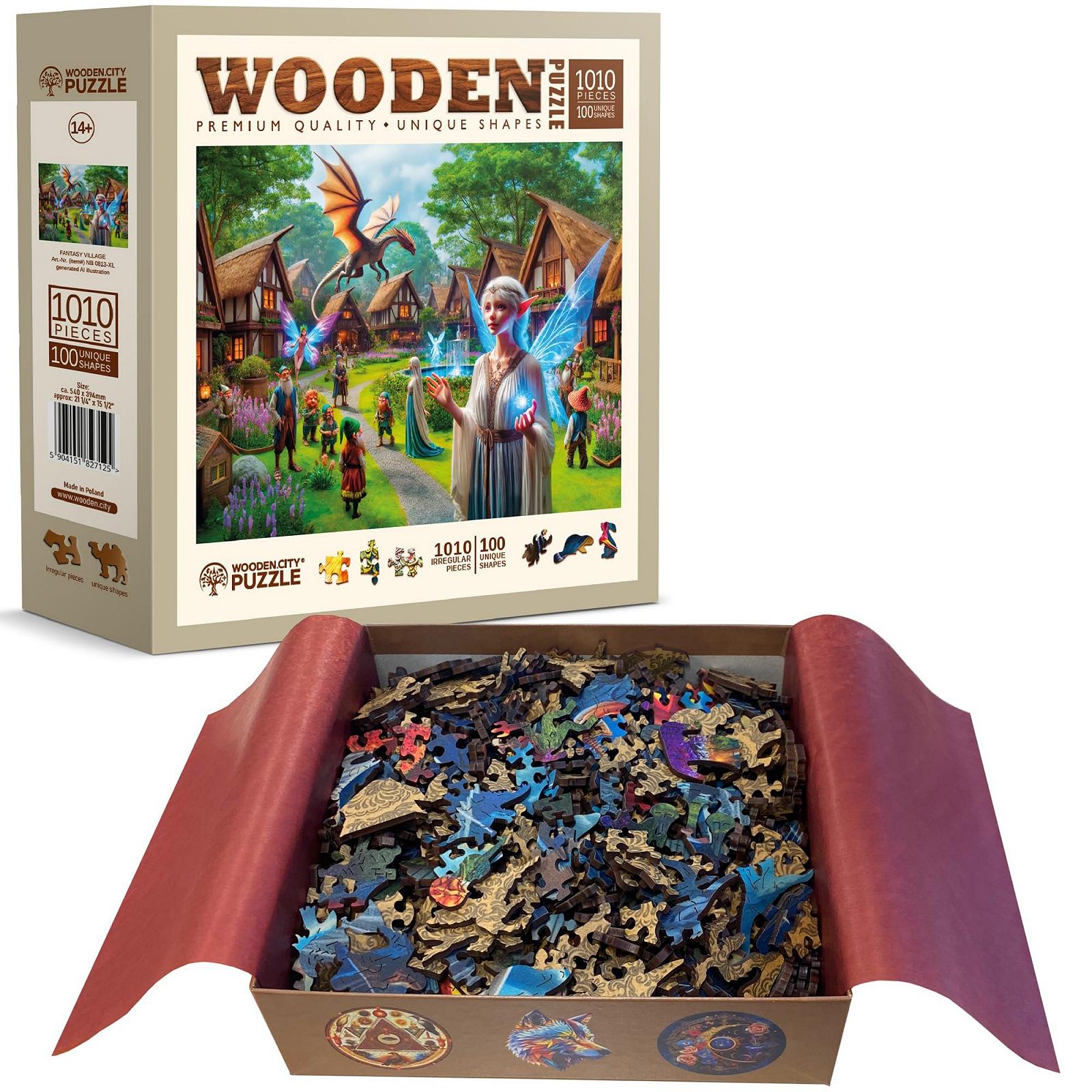 Дерев'яний пазл WOODEN.CITY Fantasy Country 1000 елементів 54 x 39 см, фото №3