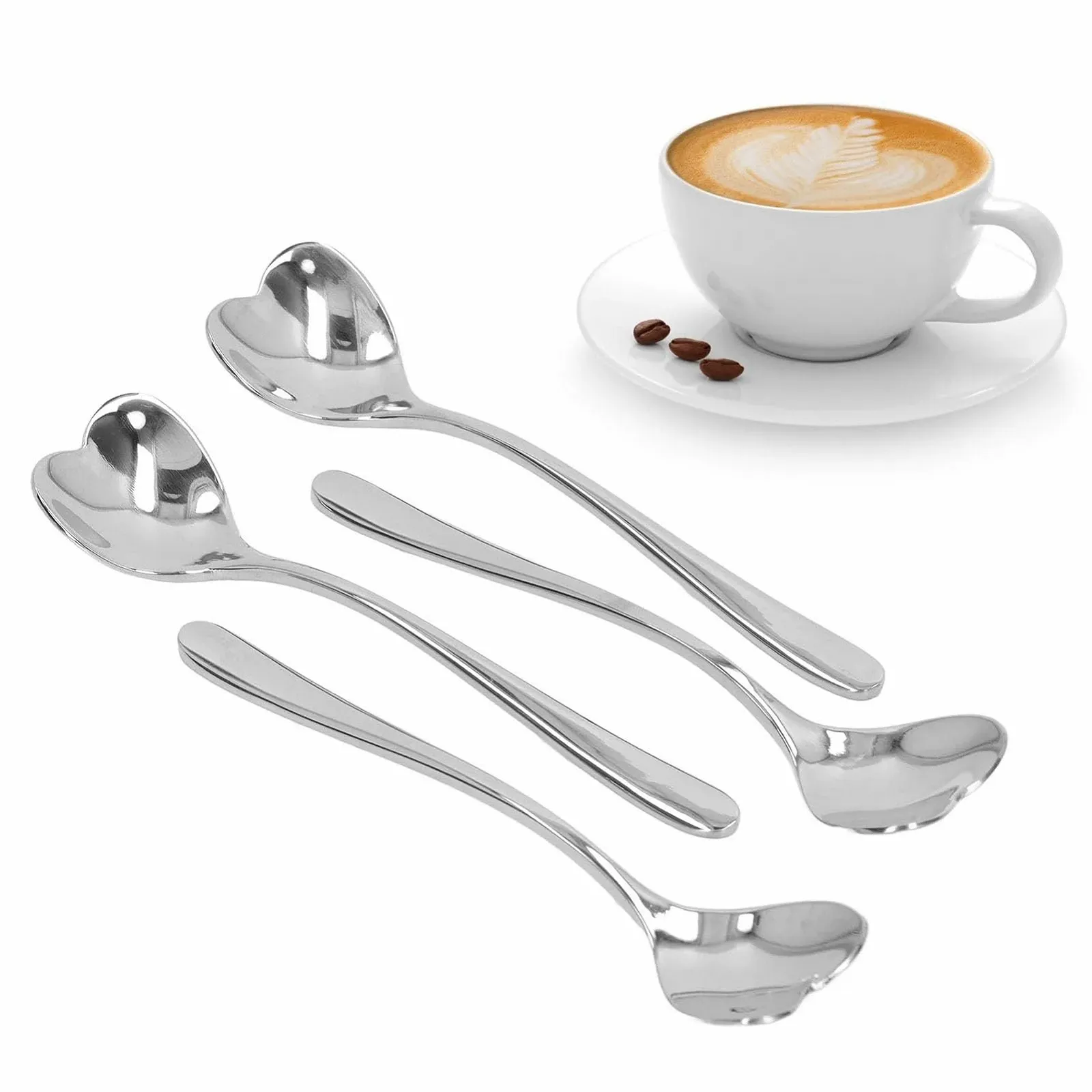 Ложка Серце з нержавіючої сталі, Міні, фото №8