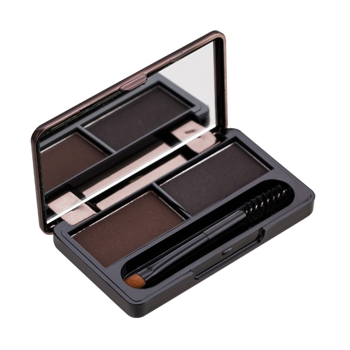 Набір Eyebrow Powder Duo Sculpting для дівчат жінок 2 кольори м'яка водостійка темно-коричнева і G, фото №3