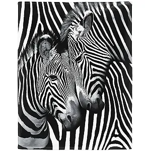 Покривало YISUMEI Фланелева м'яка Покривало з м'якого флісу для ліжка Зебра, 150 x 200 см - Фото 1