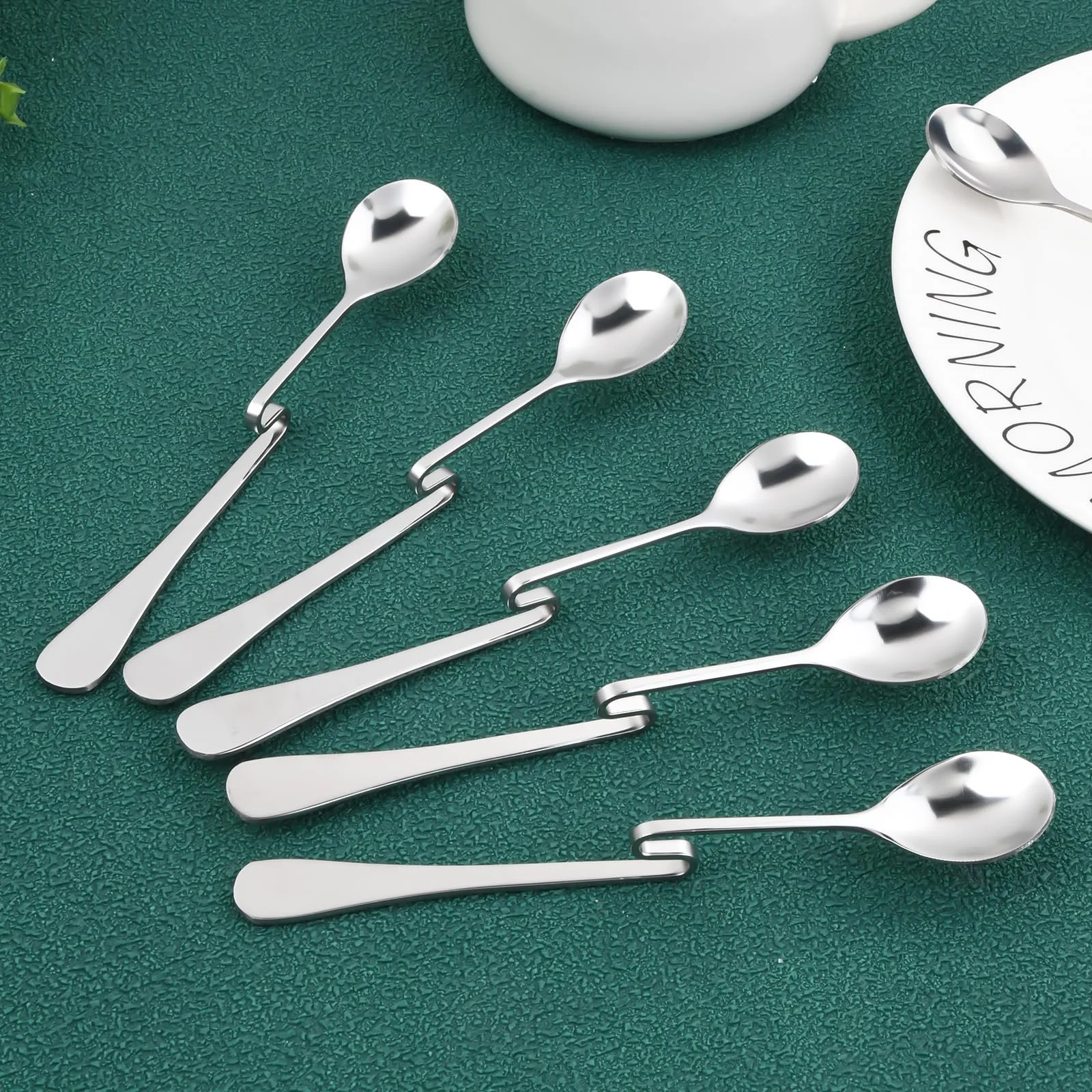 Ложка для еспресо з нержавіючої сталі 16,5 см Latte Macchiato, десертна, фото №7 Ложка для еспресо з нержавіючої сталі 16,5 см Latte Macchiato, десертна, фото №7