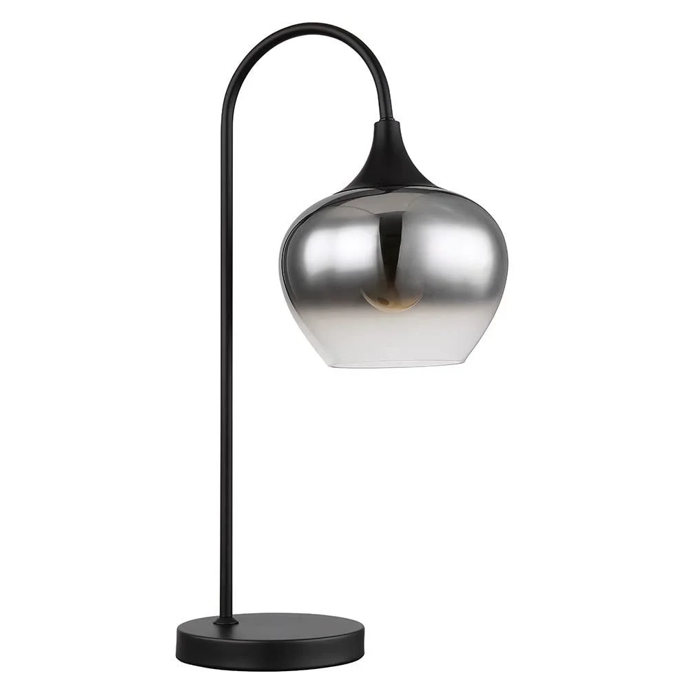Настольная лампа GLOBO Smoky Glass Ball Metal 1x LED 7 Вт 806 лм 27.5 x 18 x 54 см Черная, фото №7