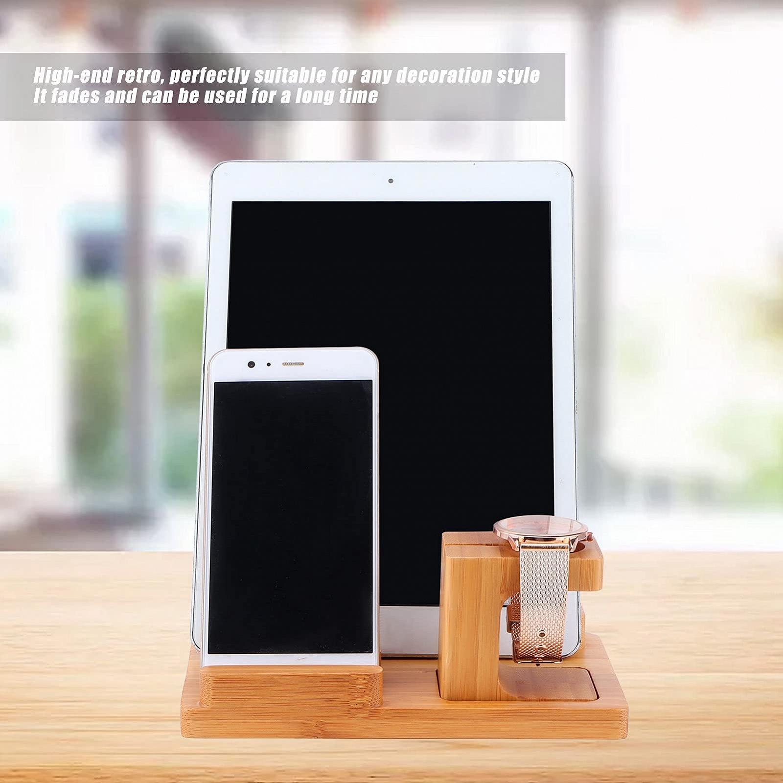 Настольный держатель для телефона для ноутбука, деревянная подставка, компактный дизайн, экономия места, фото №7