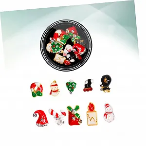 Украшение для ногтей Рождественский орнамент из сплава для маникюра, украшение для ногтей, заклепки для ногтей для женщин synthetic.ua - Фото 1