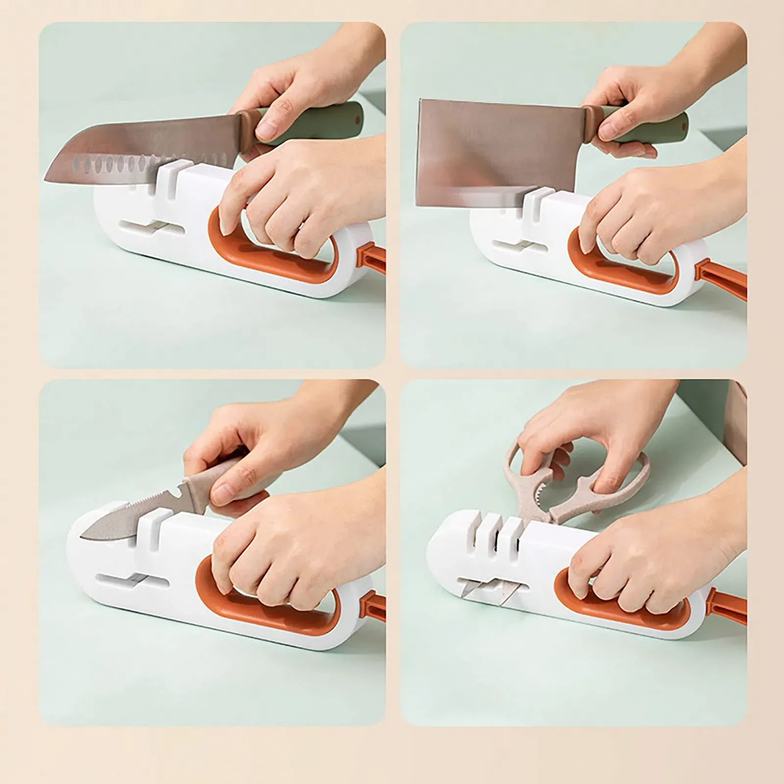 Точилка для ножей Acouto 4 в 1 Blue, фото №8