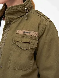 Жіноча зимова польова куртка Brandit M65 Giant Field Jacket Оливковий synthetic.ua - Фото 1