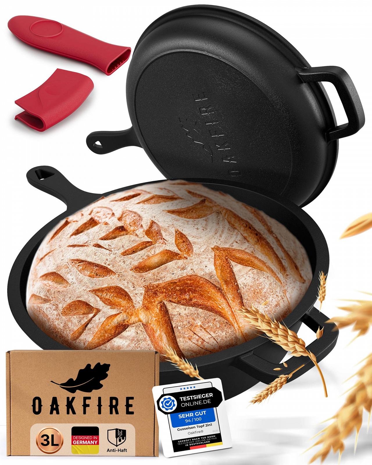 Сковорідка Oakfire 2-в-1 з чавуну, Діаметр 26 см, фото №1