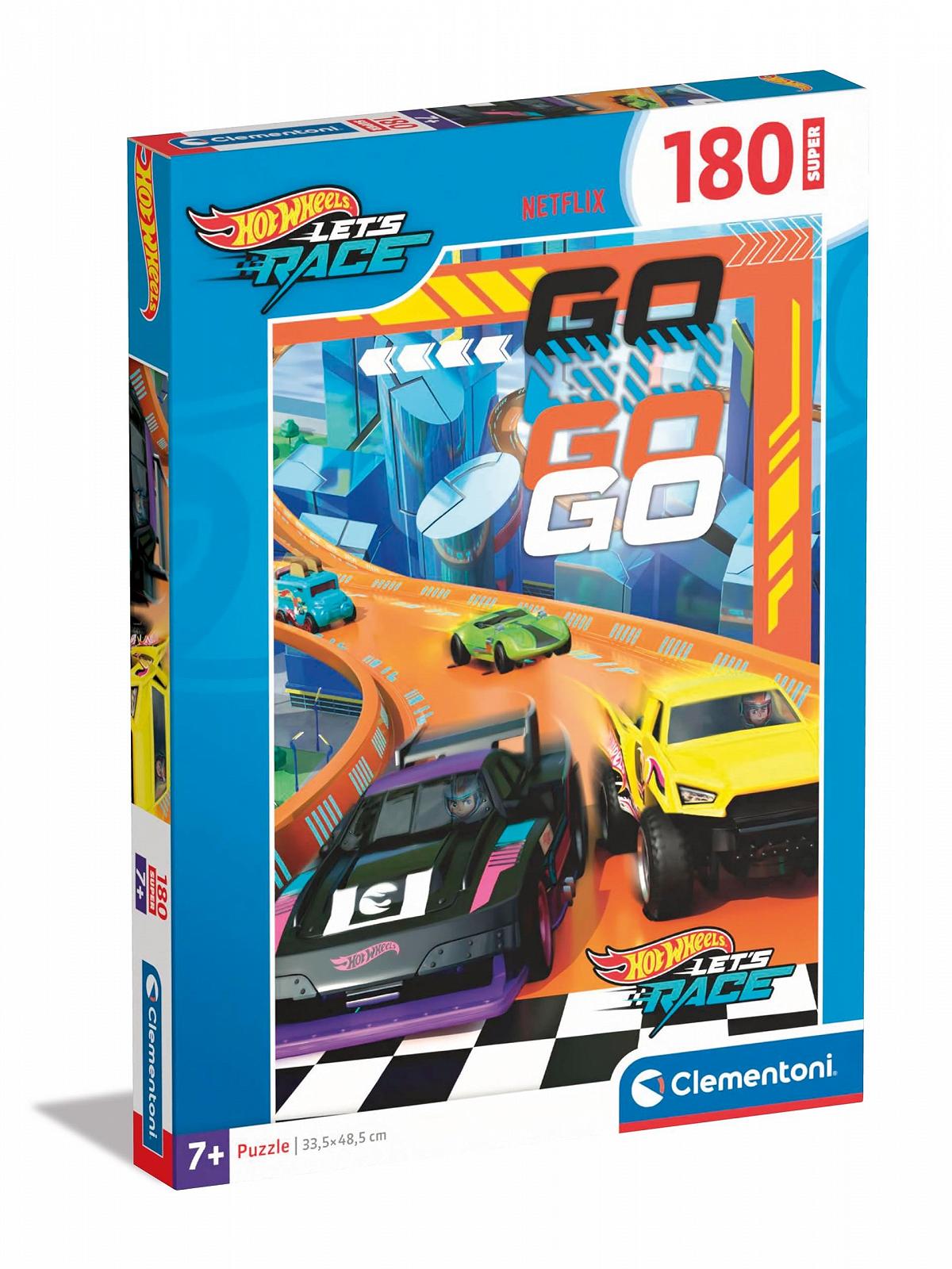Пазл Clementoni Supercolor Hotwheels 29789 180 элементов для детей от 7 лет, фото №1