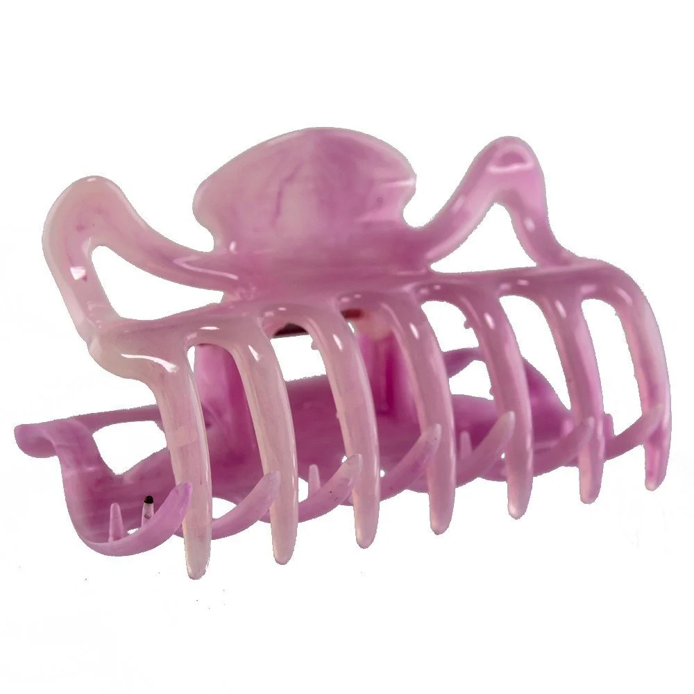 Заколка для волос WeLoveBeads большая 9 см, светло-розовая, фото №1