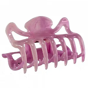 Заколка для волос WeLoveBeads большая 9 см, светло-розовая - Фото 1