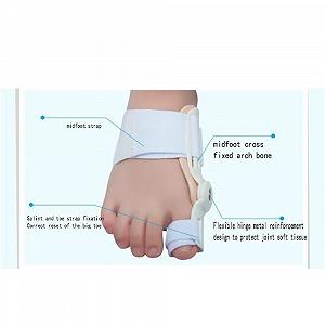 Коректор великого пальця стопи для чоловіків і жінок, ортопедична шина для полегшення болю при вальгусній деформації synthetic.ua - Фото 1
