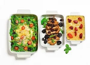 Набір форм для запікання Sendez з 3 шт керамічні 2.2 л 1.4 л 0.8 л - Фото 1