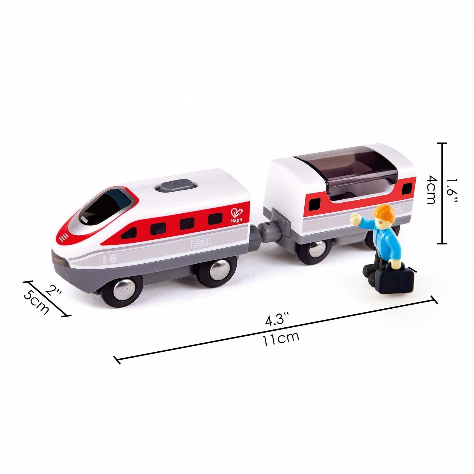 Іграшковий потяг Hape Eisenbahnwelt Intercity E3774 з батарейним живленням від 3 років, фото №3