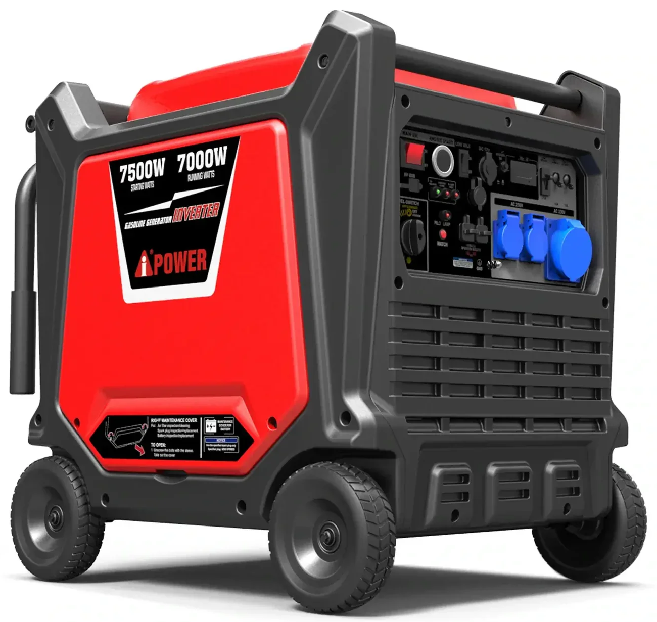 Инверторный бензиновый генератор A-iPower SC8000i 7,5 кВт дистанционный старт / тихий, фото №1