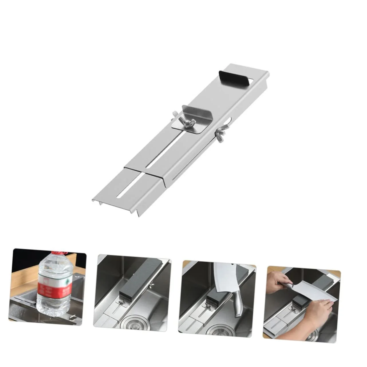 Тримач для точильного каменю NUOBESTY регульований з нержавіючої сталі для кухонних ножів, фото №7