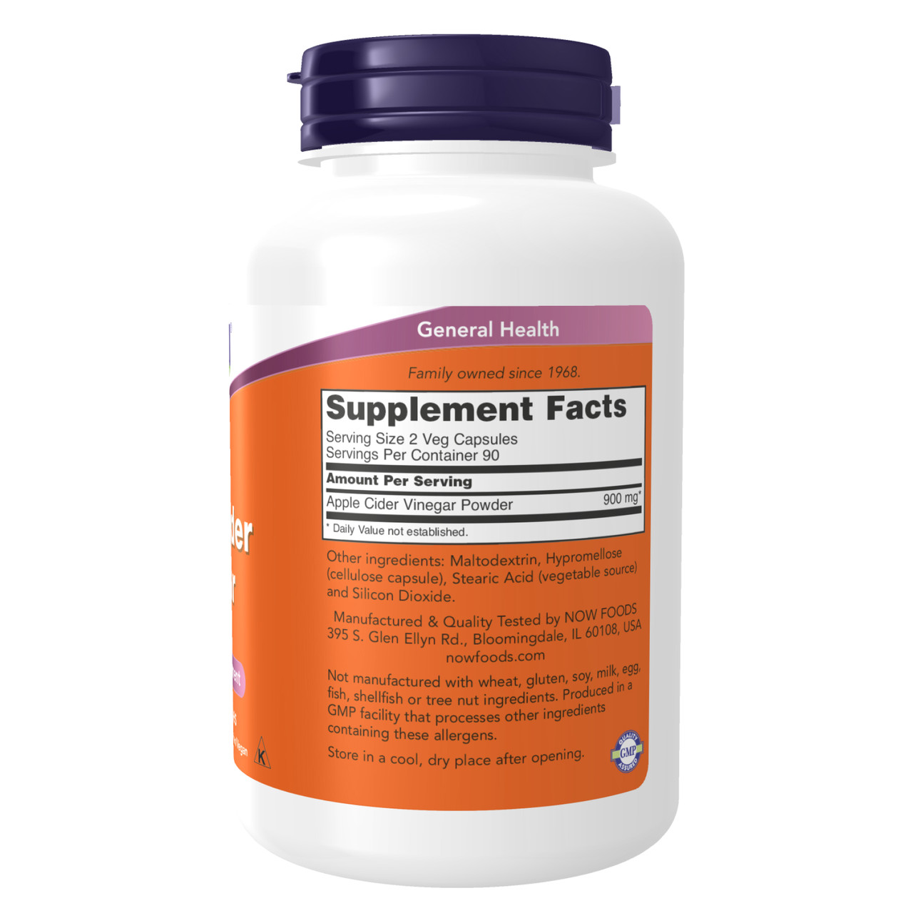 Apple Cider Vinegar 450 mg 180 vcaps, фото №2