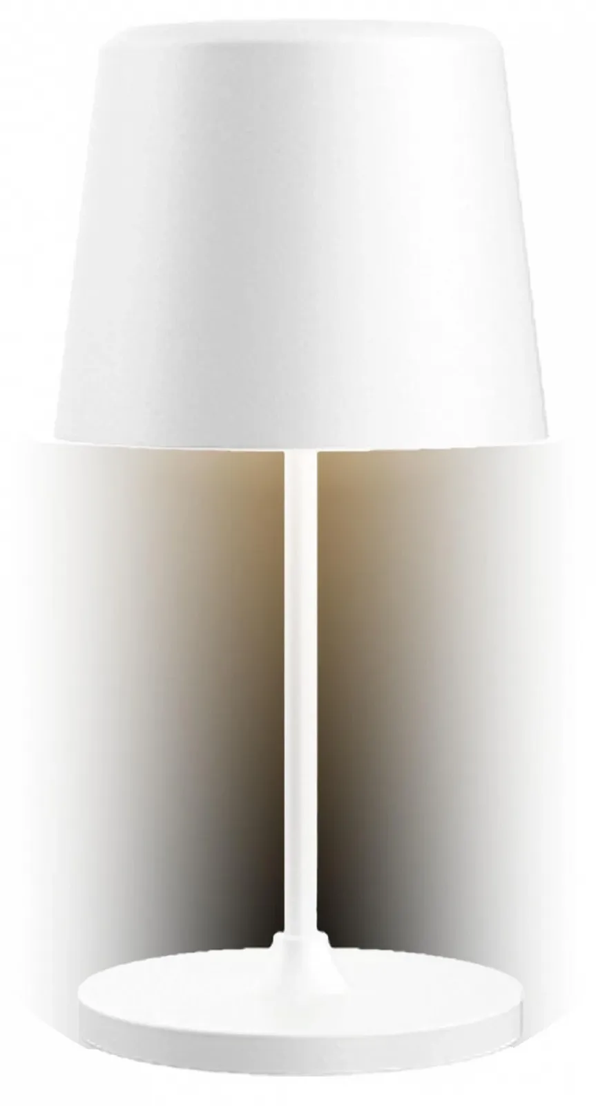 LED Настільна лампа Technoline Lichtzauber Deluxe T9600 2-в-1 акумуляторна USB-C 3 режими 37 см / 22 см Біла., фото №4