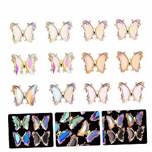 Прикраса для нігтів Метелик Healeved 3D, 24 шт synthetic.ua - Фото 1