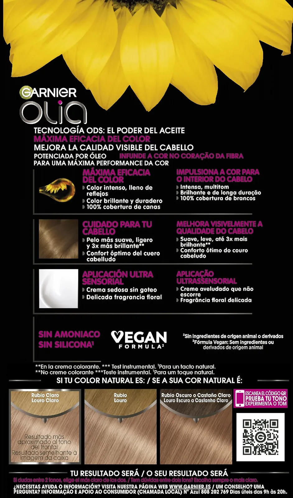 Фарба для волосся GARNIER OLIA 8.12 Сяючий блонд, фото №2