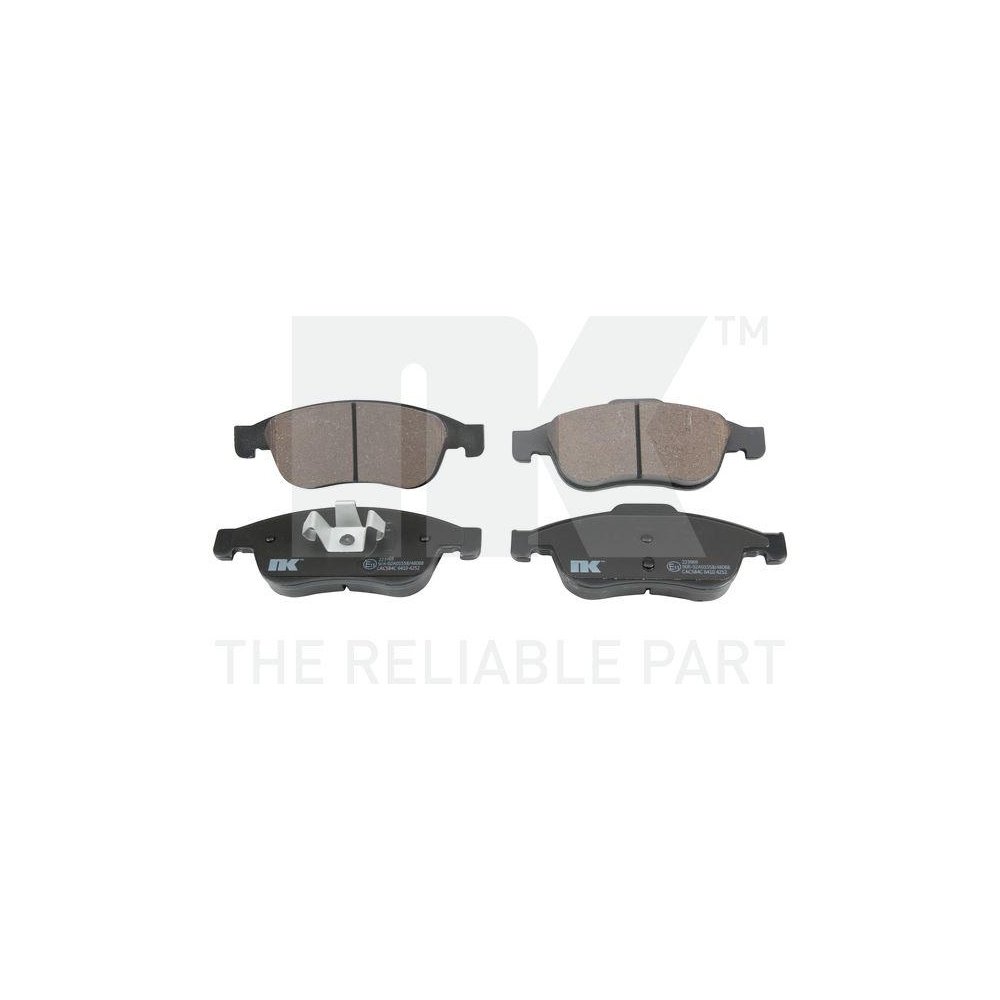 Комплект гальмівних колодок дискового гальма NK 223969 передній міст, фото №1