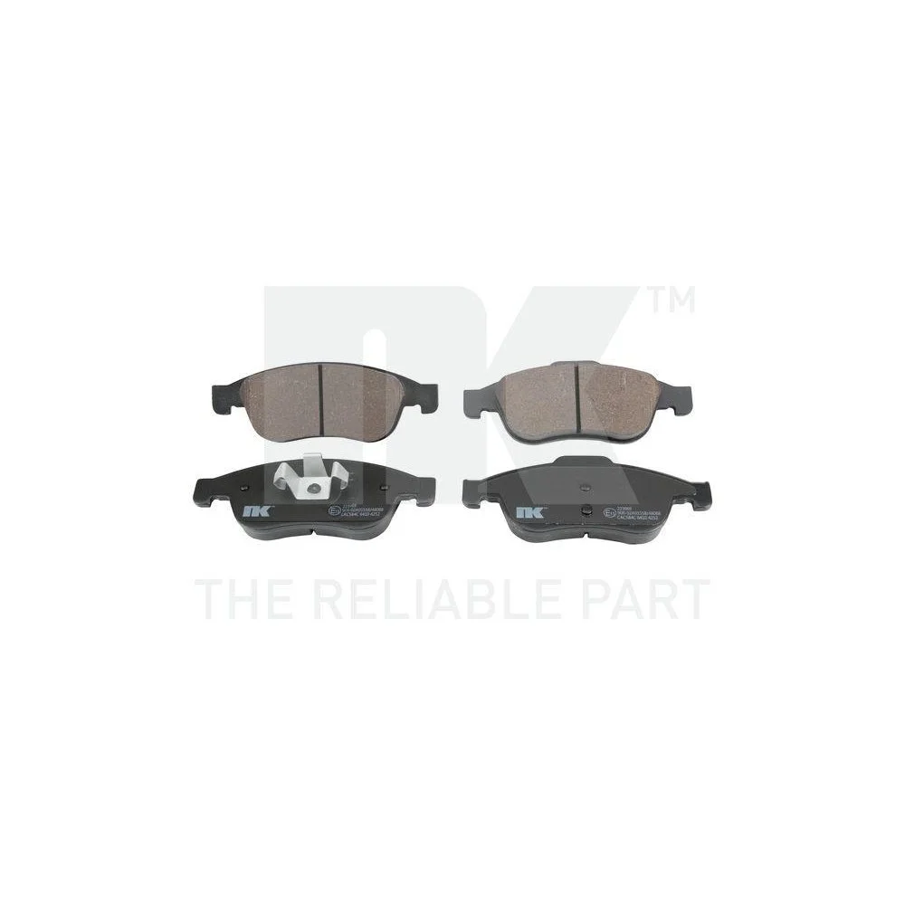 Комплект тормозных колодок дискового тормоза NK 223969 передний мост, фото №1 Комплект тормозных колодок дискового тормоза NK 223969 передний мост, фото №1