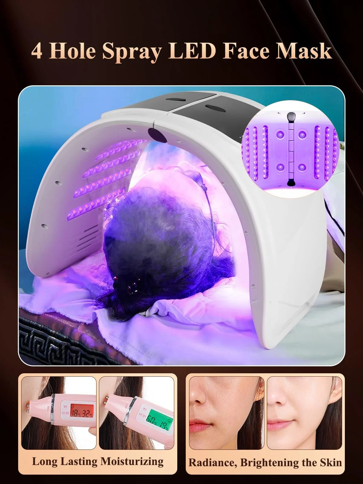 LED Маска для світлової терапії обличчя CENBEII, фото №7 LED Маска для світлової терапії обличчя CENBEII, фото №7