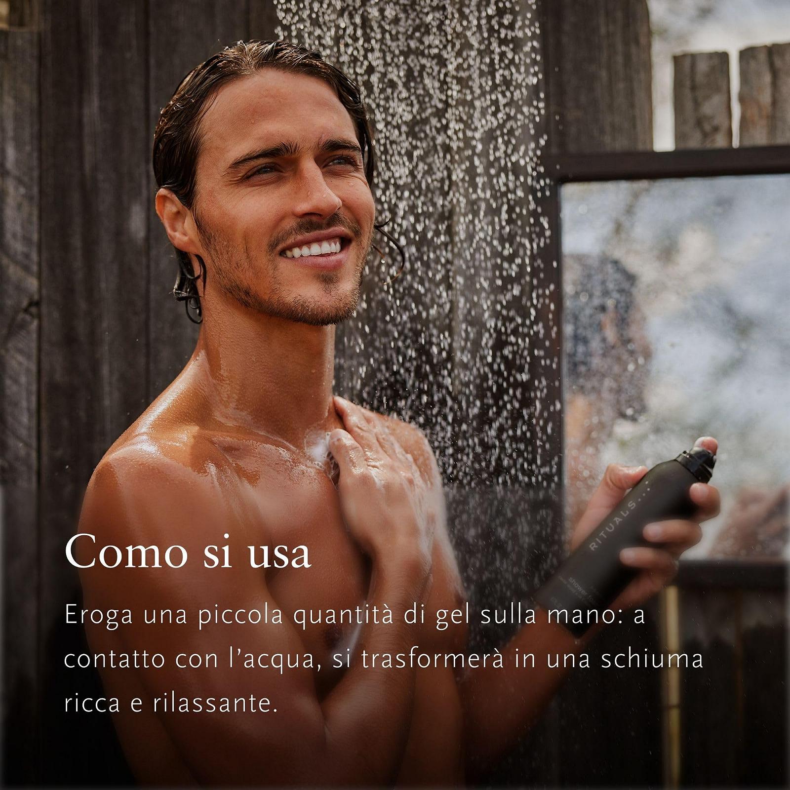 Набір гелів-пінок для душу Rituals Homme 3 x 200 мл із кедровим деревом та вітаміном E, фото №5