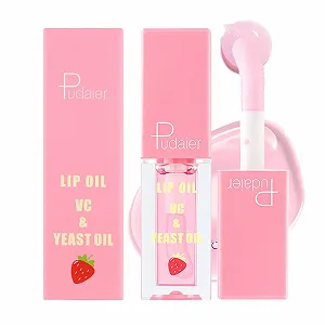 Блиск для губ Fruity Strawberry Flavour Зволожуючий Прозорий - Фото 1