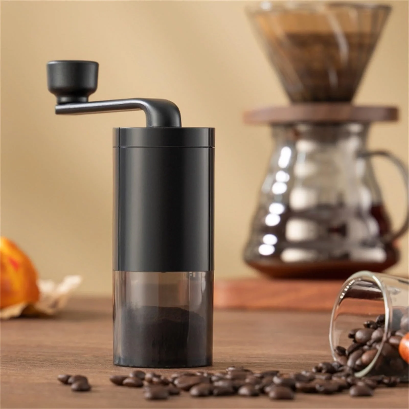 Ручная кофемолка с регулируемым мельником из нержавеющей стали для эспрессо френч-пресса с керамическим мельником и двойным шариковым подшипником, фото №5 Ручная кофемолка с регулируемым мельником из нержавеющей стали для эспрессо френч-пресса с керамическим мельником и двойным шариковым подшипником, фото №5