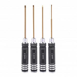 Набор отверток Hex Titanium 4шт 1.5mm 2.0mm 2.5mm 3.0mm - Фото 1