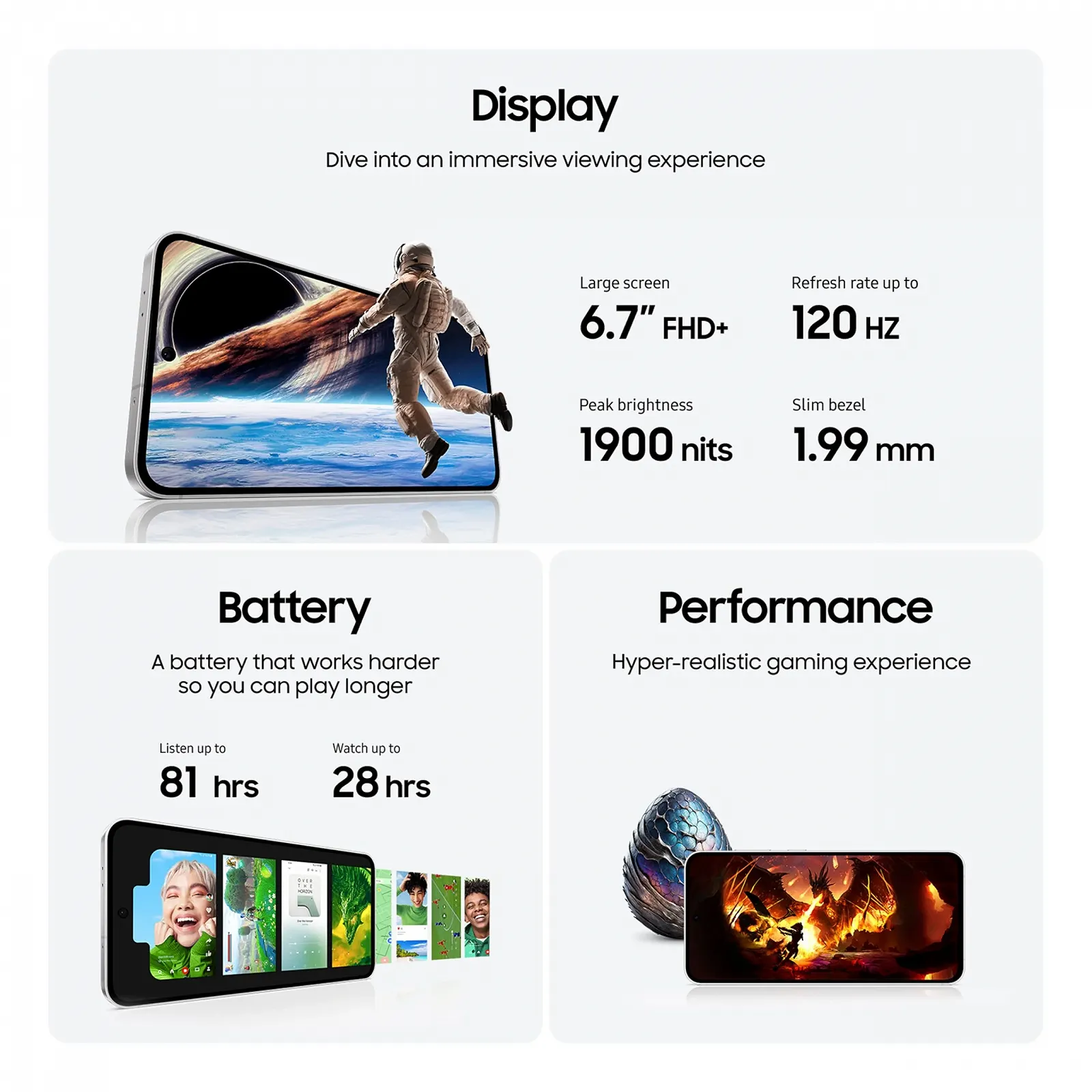 Смартфон Samsung Galaxy S24 FE 256GB Cерый, фото №6