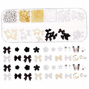 Стразы для ногтей CANIGHT Черный, 2 коробки - Фото 1