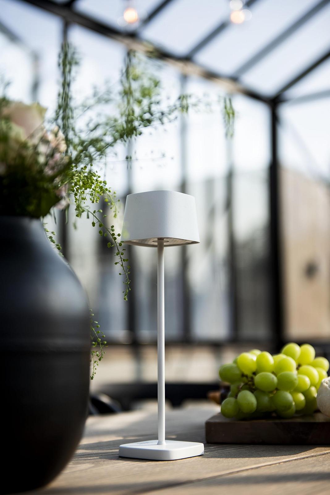 Настільна лампа Konstsmide Capri Mini 7829-250 Акумуляторна Indoor/Outdoor Біла, фото №7