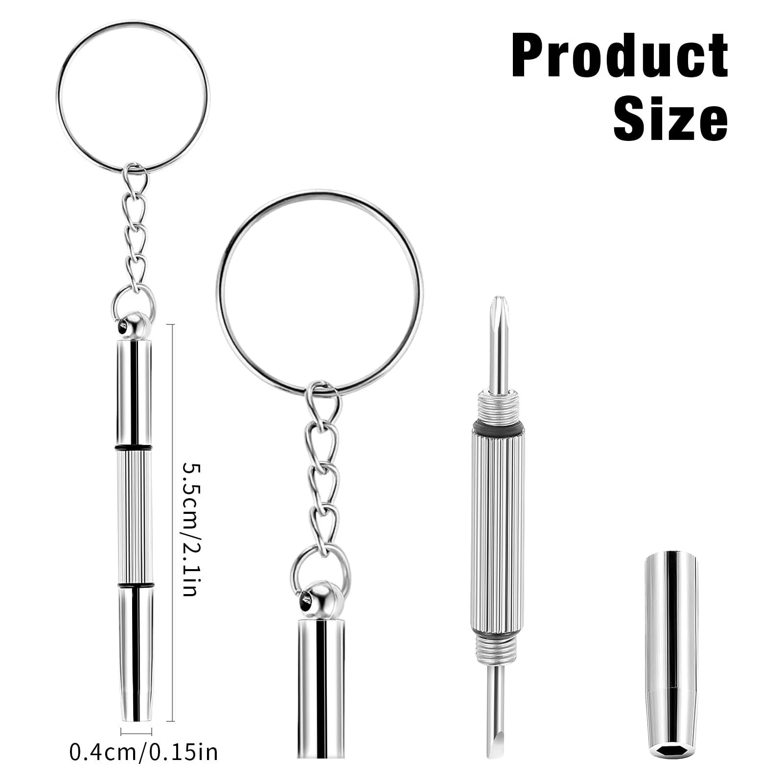 Набір Викрутка Скляна Міні Сталевий 3-в-1 Для Сонцезахисних Окулярів, фото №2