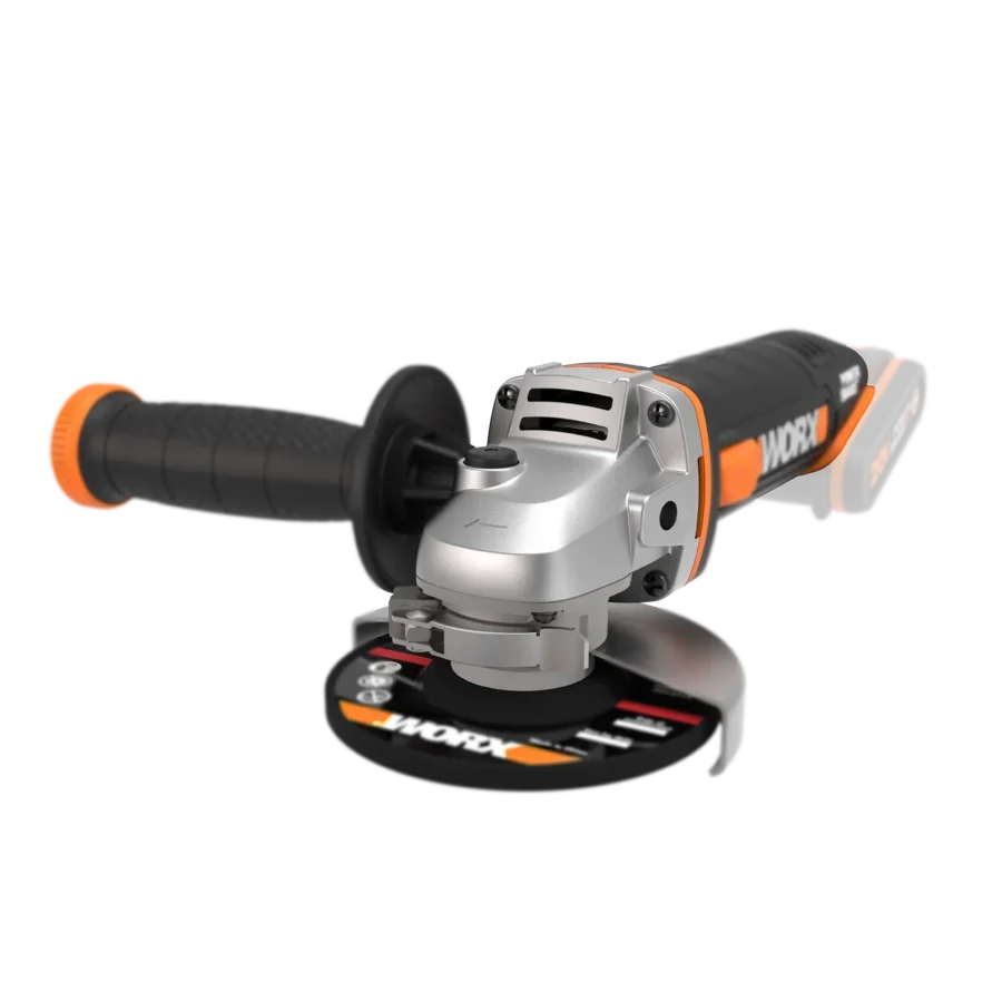 Акумуляторна кутова шліфувальна машина WORX WX800.9 / 20 В / 115 мм диск / Чорний-Помаранчевий, фото №5 Акумуляторна кутова шліфувальна машина WORX WX800.9 / 20 В / 115 мм диск / Чорний-Помаранчевий, фото №5