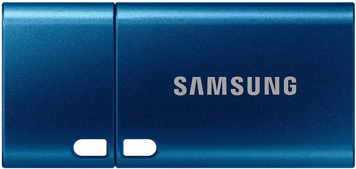 USB C Flash Drive Samsung 64GB 300MB/s Read 30MB/s Write USB 3.1 Blue MUF-64DA/APC, фото №1
