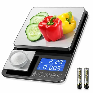 Купити Кухонні ваги Brich з подвійною платформою 500 g/0.01 g та 15 kg/1 g 7 одиниць вимірювання - Фото 1 Кухонні ваги Brich з подвійною платформою 500 g/0.01 g та 15 kg/1 g 7 одиниць вимірювання - Фото 1