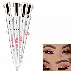 Карандаш для бровей 4-в-1 Водостойкий Поворотный - Фото 1