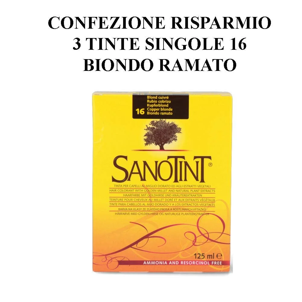 Краска для волос SANOTINT Classic 16 Медный Блонд - 3 упаковки - 3 x 125 мл, фото №2 Краска для волос SANOTINT Classic 16 Медный Блонд - 3 упаковки - 3 x 125 мл, фото №2